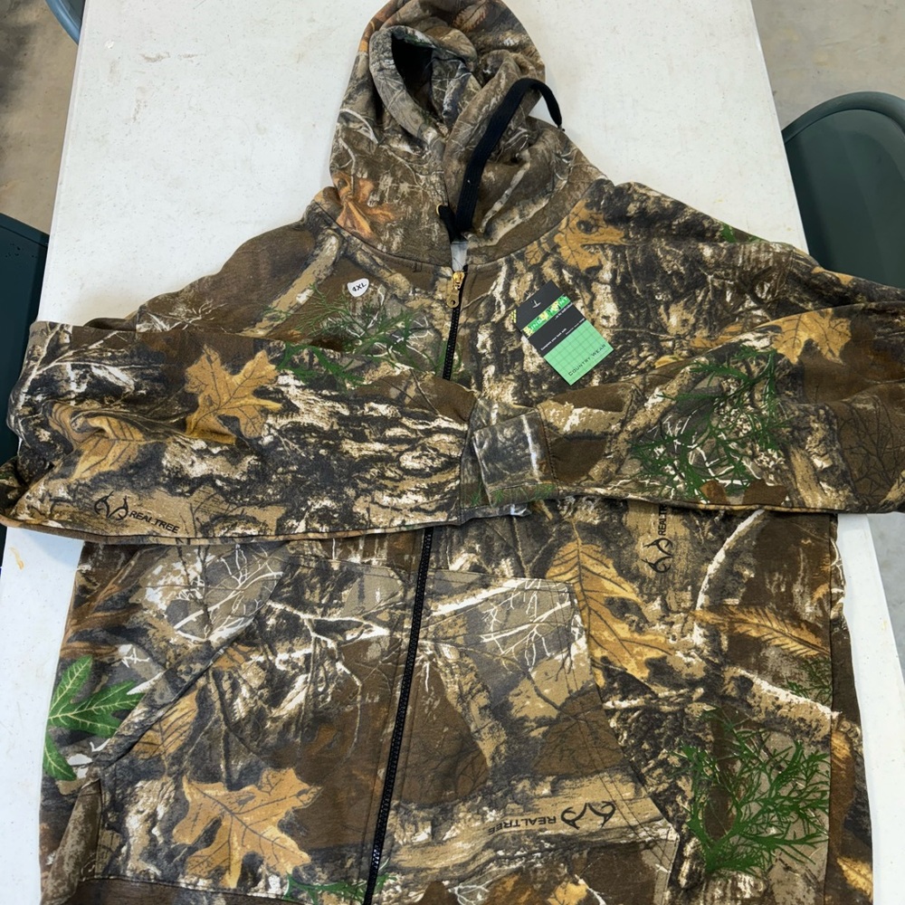 Camo zip up hoodie 4x Realtree